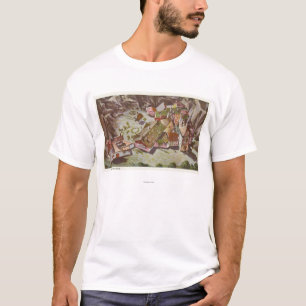 Camiseta Vista aérea del pueblo suizo