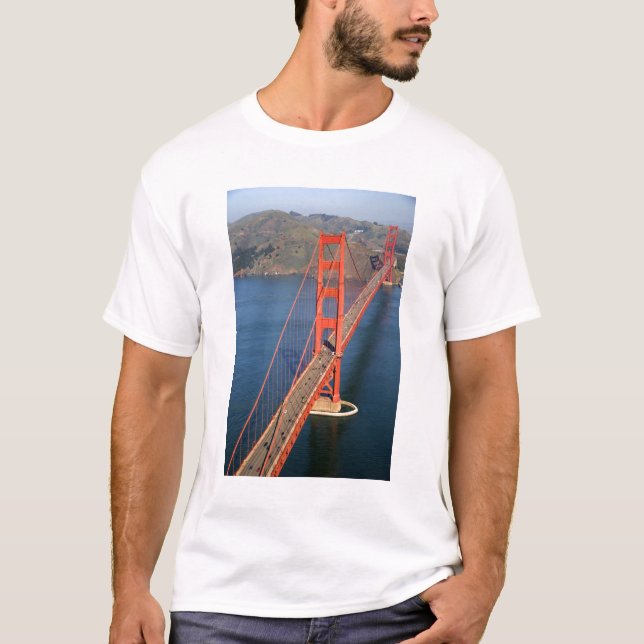 Camiseta Vista aérea del puente Golden Gate (Anverso)