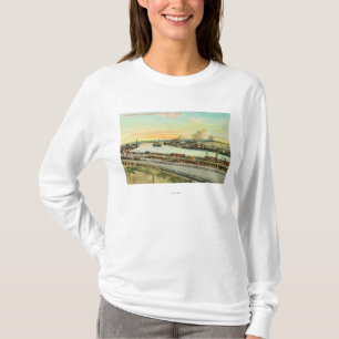 Camiseta Vista aérea del puerto de San Pedro