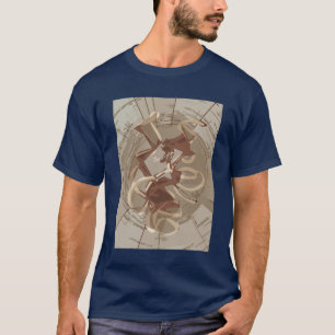 Camiseta vista artística del sitio del active del ribosoma