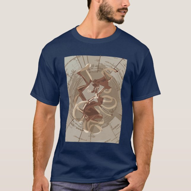 Camiseta vista artística del sitio del active del ribosoma (Anverso)
