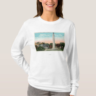 Camiseta Vista ayuntamiento y del monumento de MacDonough