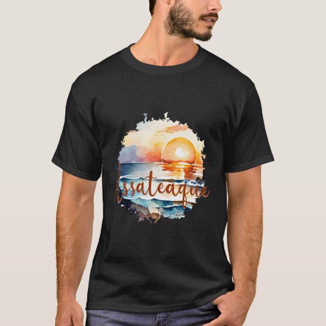 Camiseta Vista costera de la isla de Assateague (Anverso)