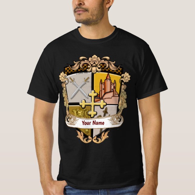 Camiseta Vista Cross Shield Surname (Anverso)