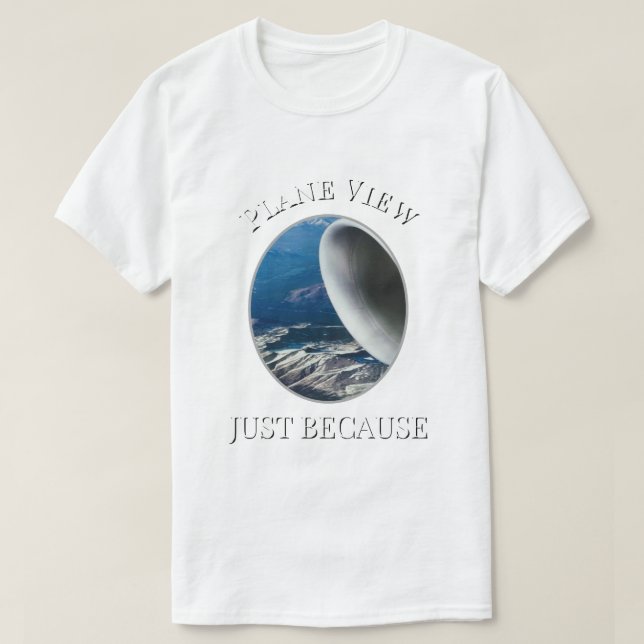 Camiseta            Vista de avión                         (Diseño del anverso)