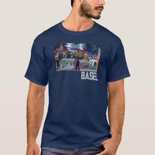 Camiseta Vista de Basilea y el Rin, Ernst Ludwig Kirchner