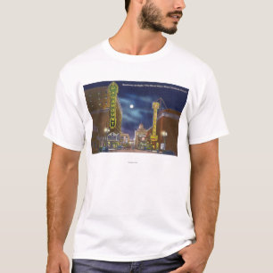 Camiseta Vista de Broadway en la noche