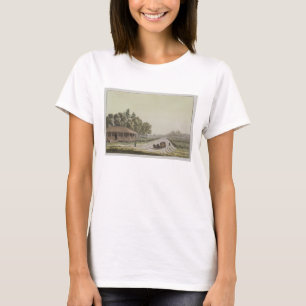 Camiseta Vista de Capitol Hill, Washington (grabado del