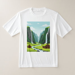 Camiseta Vista de cascada