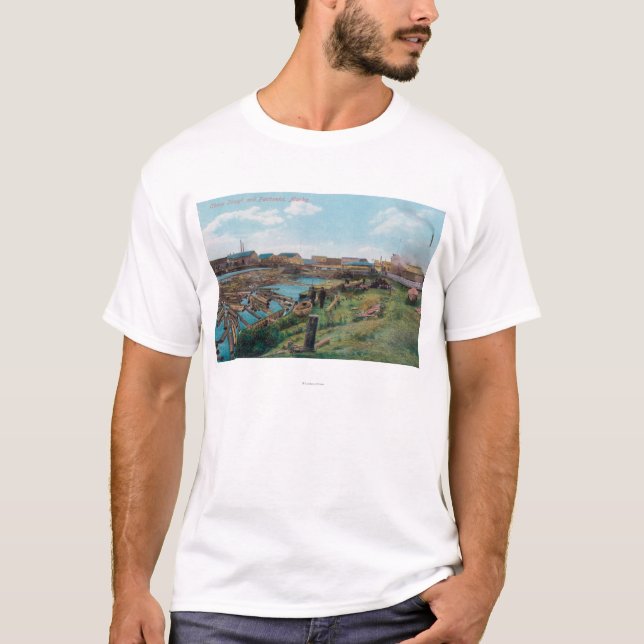 Camiseta Vista de Chena Slough de la ciudad (Anverso)