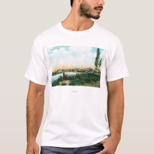 Camiseta Vista de CityFairbanks, AK