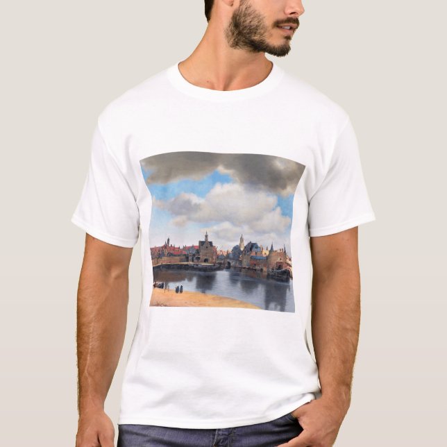 Camiseta Vista de Delft, Johannes Vermeer, 1659-1660 (Anverso)