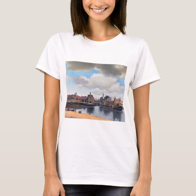 Camiseta Vista de Delft, Johannes Vermeer, 1659-1660 (Anverso)