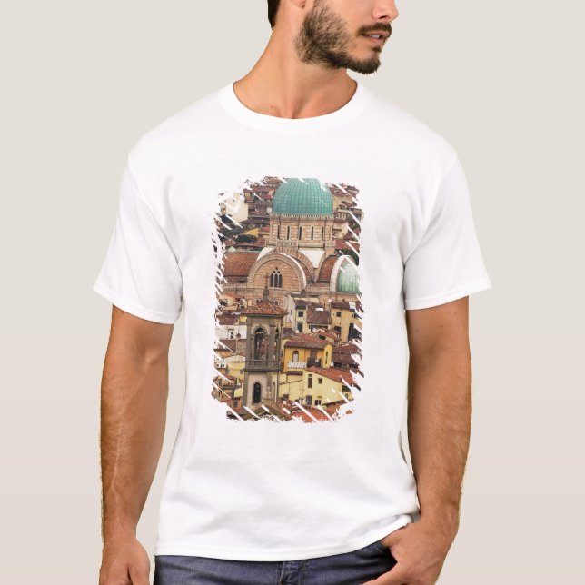 Camiseta Vista de Florencia, Italia desde Piazza (Anverso)