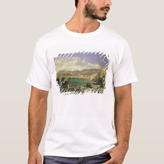 Camiseta Vista de Génova, 1854 (aceite en lona) (Anverso)