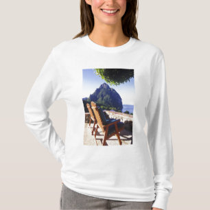 Camiseta Vista de Gros Piton desde Stonefield Estate Villa