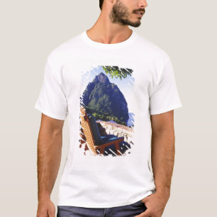 Camiseta Vista de Gros Piton desde Stonefield Estate Villa