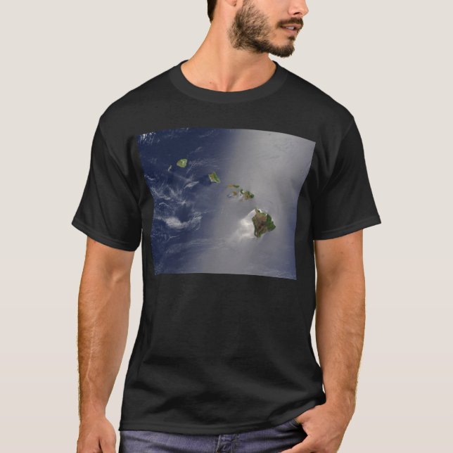 Camiseta Vista de Hawaii del espacio (Anverso)