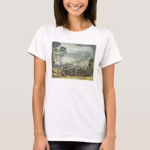 Camiseta Vista de Honfleur, desde "Vistas al Sena", engra