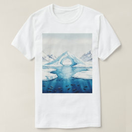 Camiseta Vista de icebergs