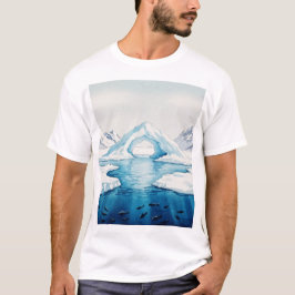 Camiseta Vista de icebergs
