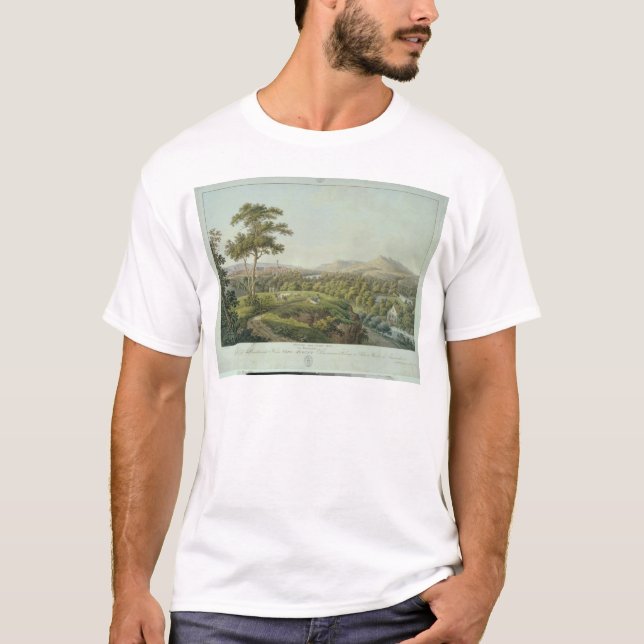 Camiseta Vista de Jena de Rasenhuehlberg, c.1810 (Anverso)