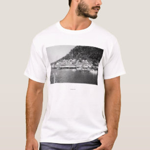Camiseta Vista de Ketchikan, fotografía de la costa de