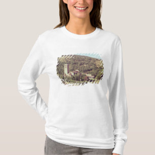 Camiseta Vista de la abadía y de la torre de iglesia