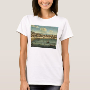 Camiseta Vista de la bahía de Nápoles de la bahía de Chi