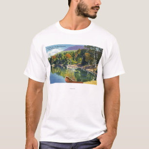 Camiseta Vista de la bahía del paraíso y de la montaña