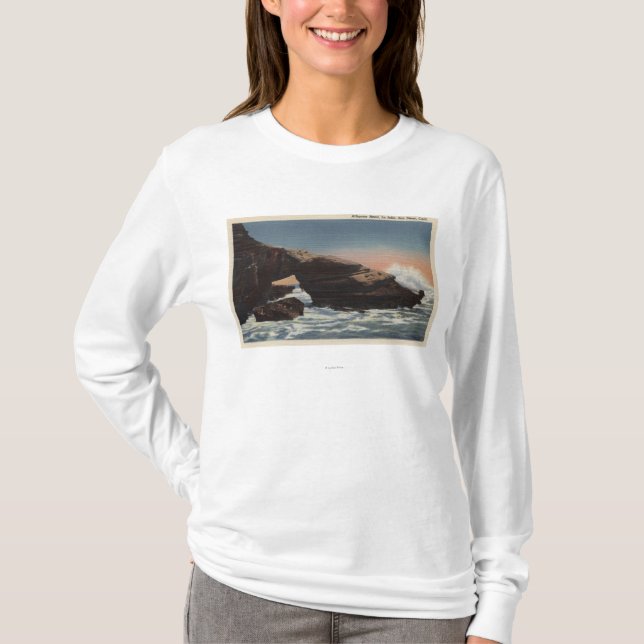 Camiseta Vista de la cabeza del cocodrilo, La Jolla (Anverso)