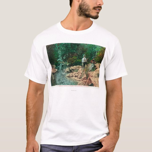 Camiseta Vista de la cala del coyote en las aguas termales (Anverso)