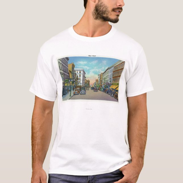 Camiseta Vista de la calle principal 4 (Anverso)