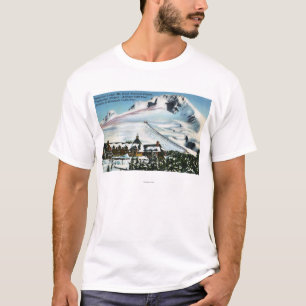 Camiseta Vista de la casa de campo del Timberline, capilla