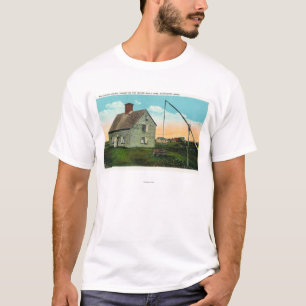 Camiseta Vista de la casa del ataúd, más vieja en la isla