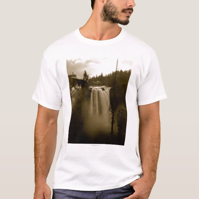 Camiseta Vista de la cascada (Anverso)