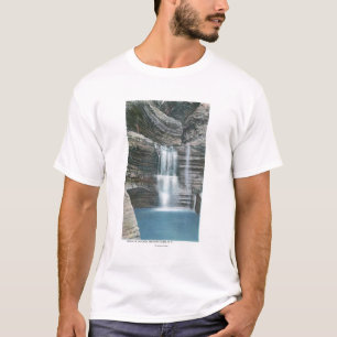 Camiseta Vista de la cascada de la cortina