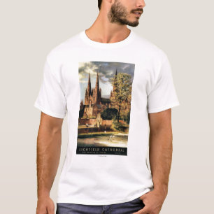 Camiseta Vista de la catedral de Lichfield