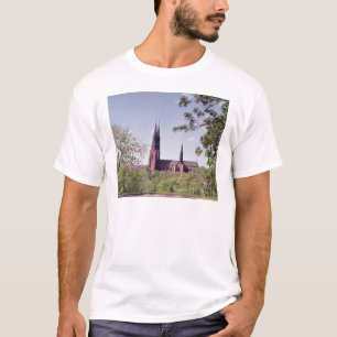 Camiseta Vista de la catedral de Uppsala del castillo