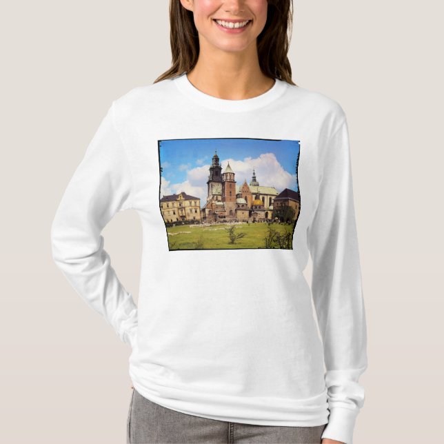 Camiseta Vista de la catedral de Wawel (Anverso)