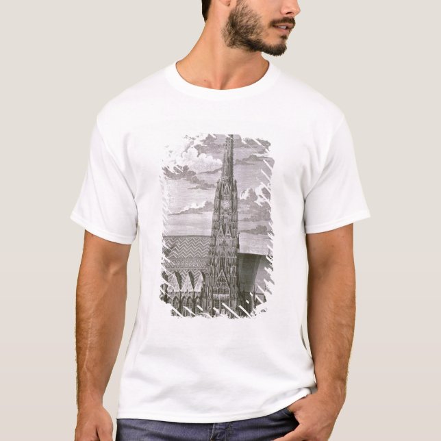 Camiseta Vista de la catedral del St. Stephan (Anverso)