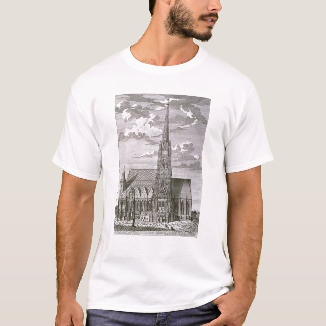 Camiseta Vista de la catedral del St. Stephan (Anverso)