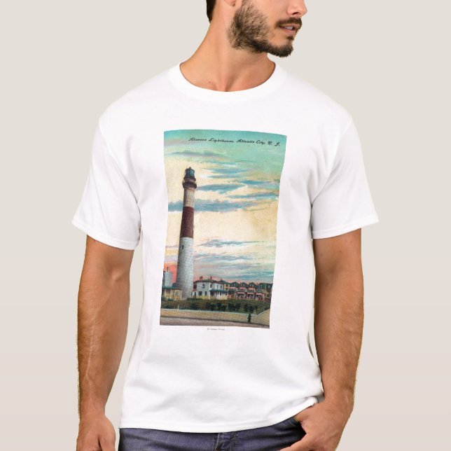 Camiseta Vista de la ciudad de Absecon LighthouseAtlantic, (Anverso)