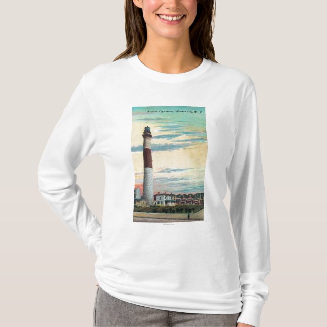 Camiseta Vista de la ciudad de Absecon LighthouseAtlantic, (Anverso)