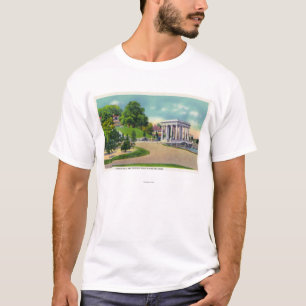 Camiseta Vista de la colina de Coles y del pórtico de