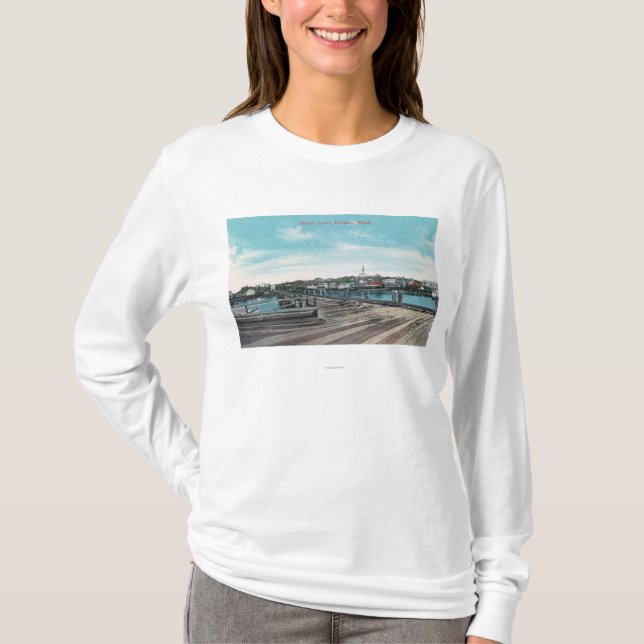 Camiseta Vista de la costa (Anverso)