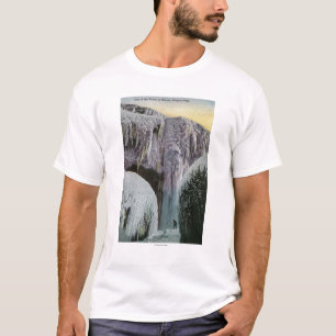Camiseta Vista de la cueva de los vientos en invierno