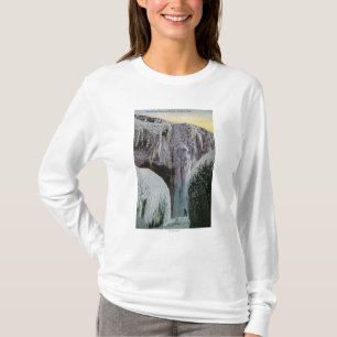 Camiseta Vista de la cueva de los vientos en invierno