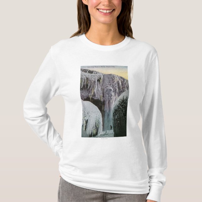 Camiseta Vista de la cueva de los vientos en invierno (Anverso)