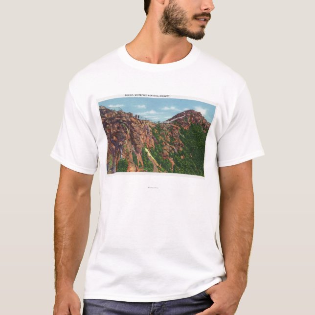 Camiseta Vista de la cumbre de Whiteface Mt (Anverso)